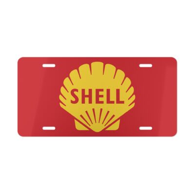 Shell Vintage License Plate