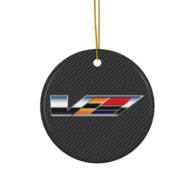 Cadilac V Series Carbon Fiber Ceramic Ornament