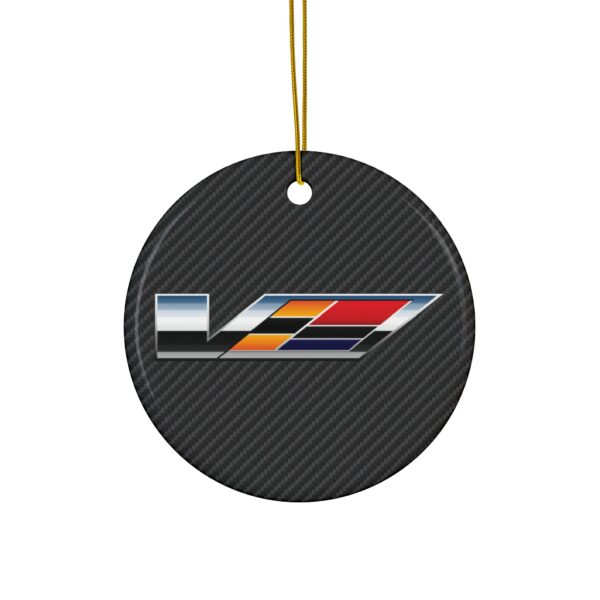 Cadilac V Series Carbon Fiber Ceramic Ornament
