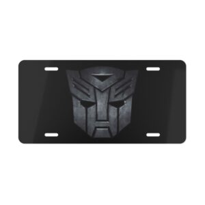 Autobot Transformers License Plate