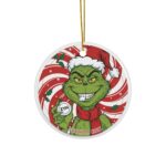 Grinch ZYN Ceramic Christmas Ornament