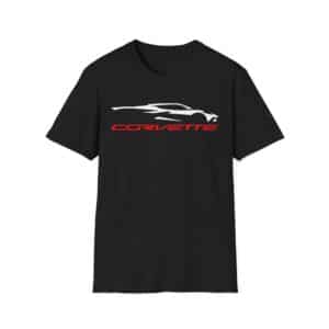 Corvette C8 Silhouette Red/White Shirt