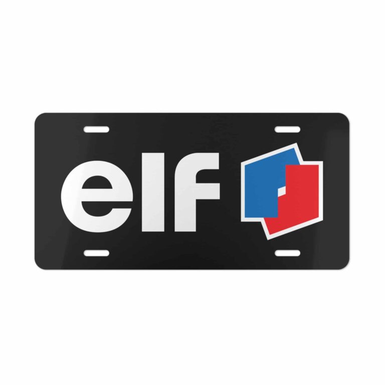 ELF Petroleum License Plate