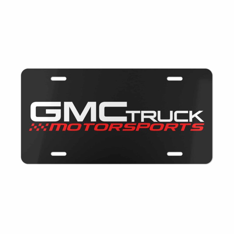 GMC Truck Motorsports License Plate