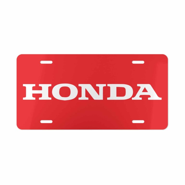 Honda License Plate