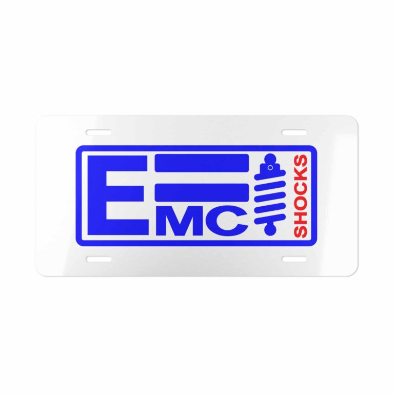 EMC Shocks License Plate