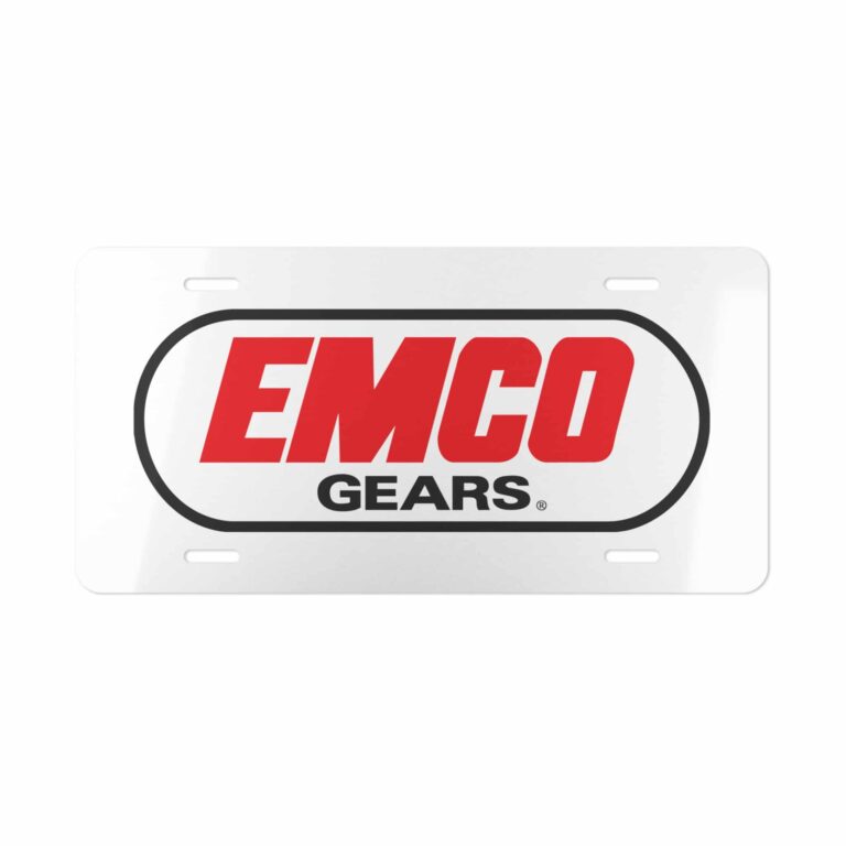 EMCO Gears License Plate