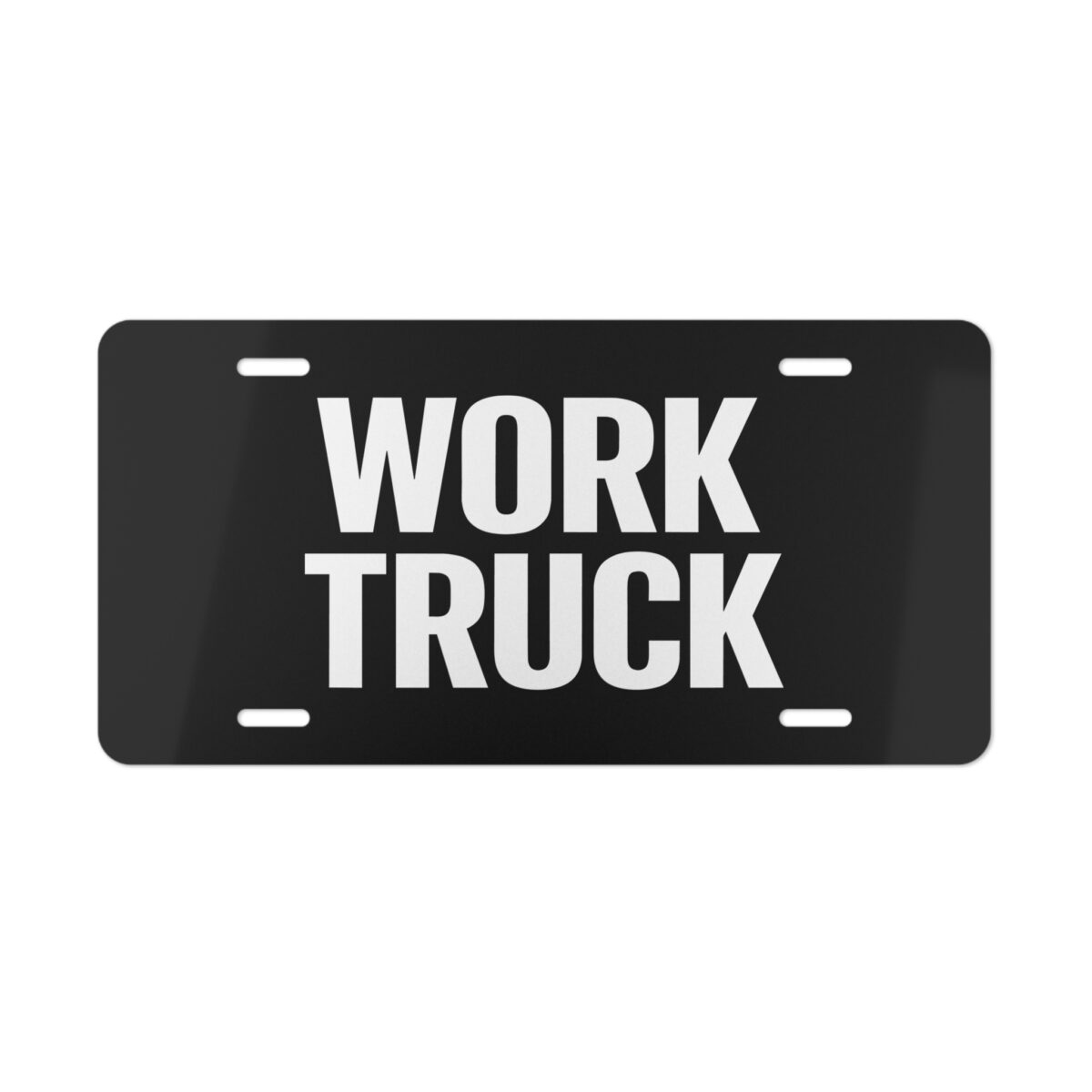 Work Truck License Plate