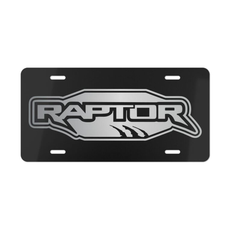 Ford Raptor Truck License Plate
