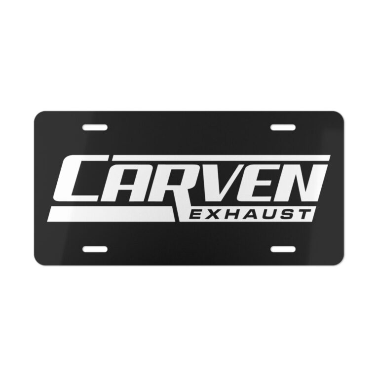 Carven Exhaust License Plate