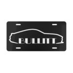 Mustang Bullitt Silhouette License Plate