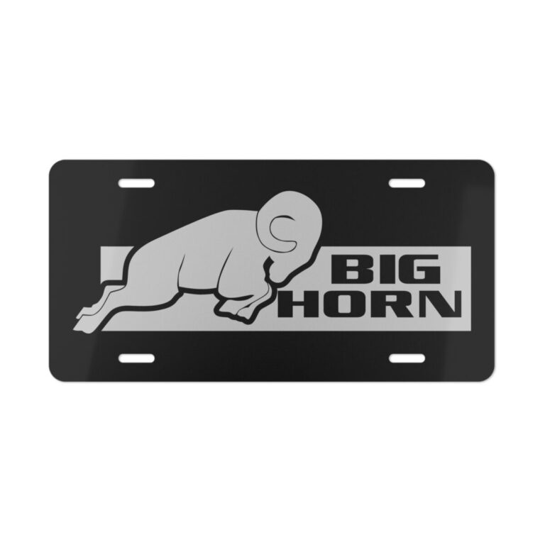 Ram Big Horn License Plate