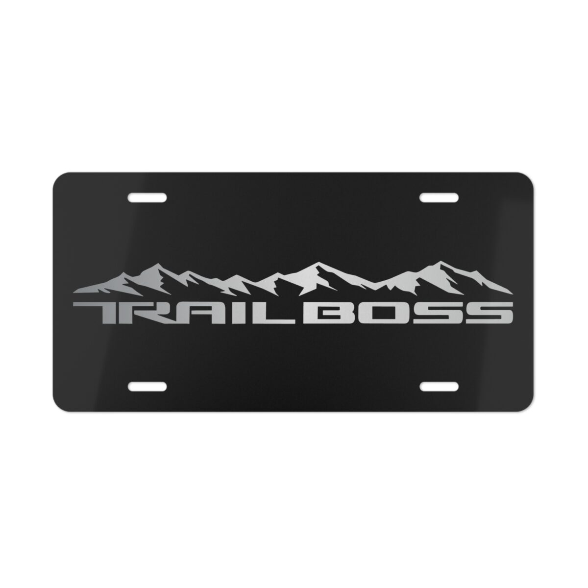 Chevy Trail Boss Mountain License Plate