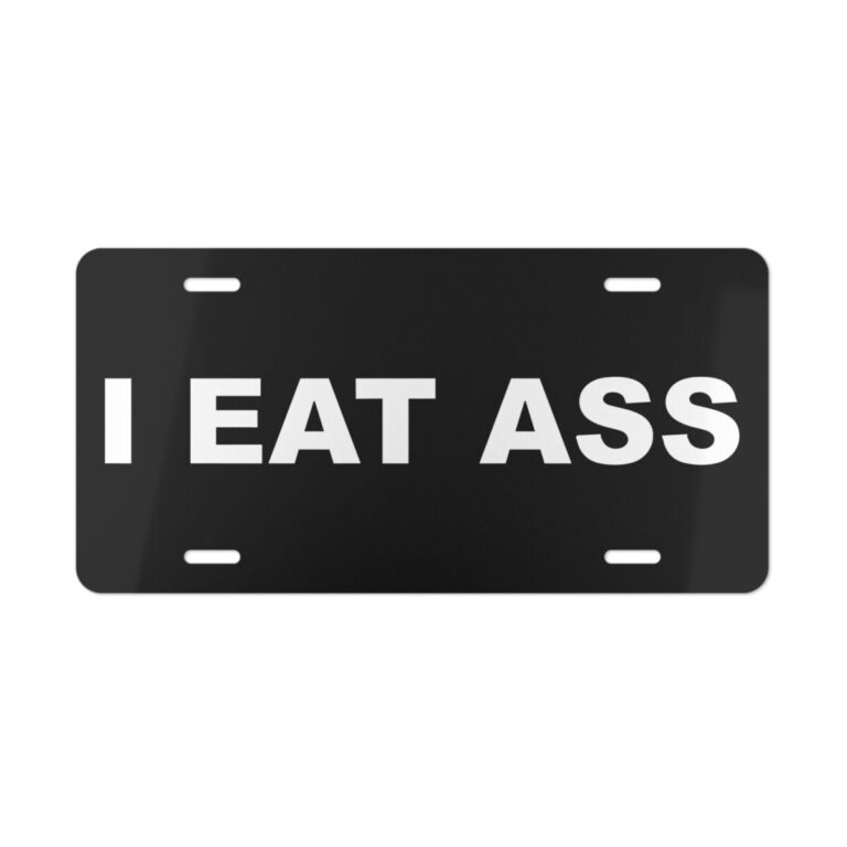I Eat Ass License Plate