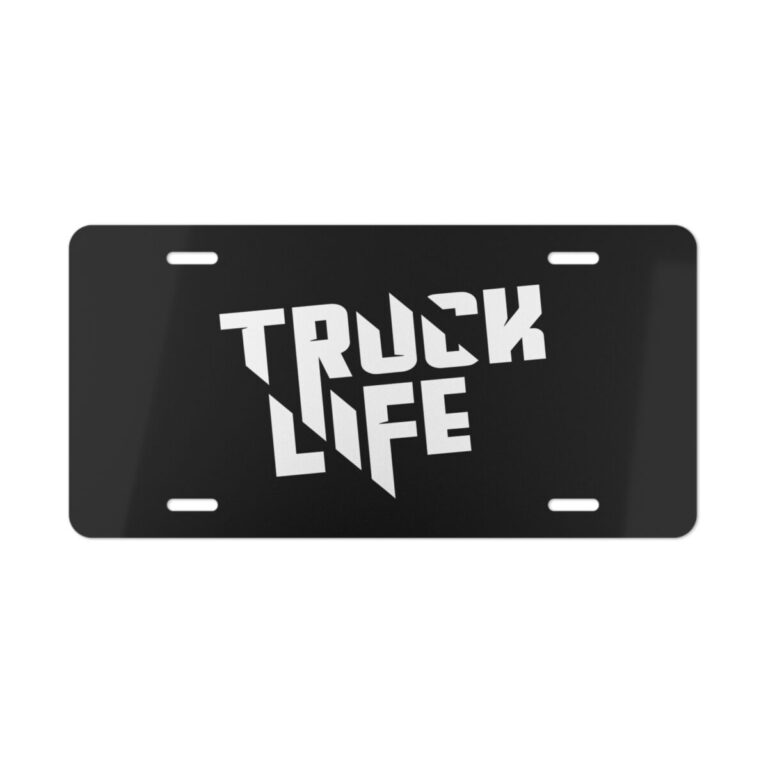 Truck Life License Plate