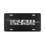 Chevy Trail Boss Silver License Plate