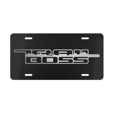 Chevy Trail Boss Outline License Plate
