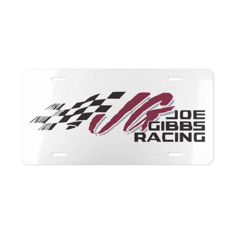 Joe Gibbs Racing License Plate