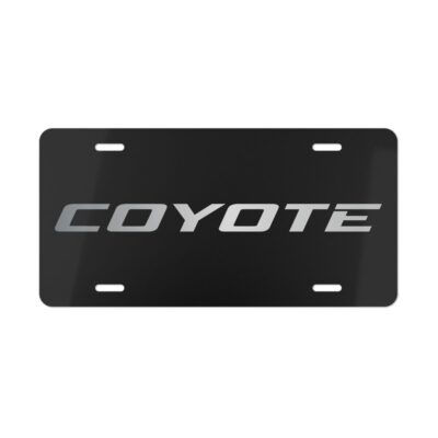 Ford Coyote Silver License Plate