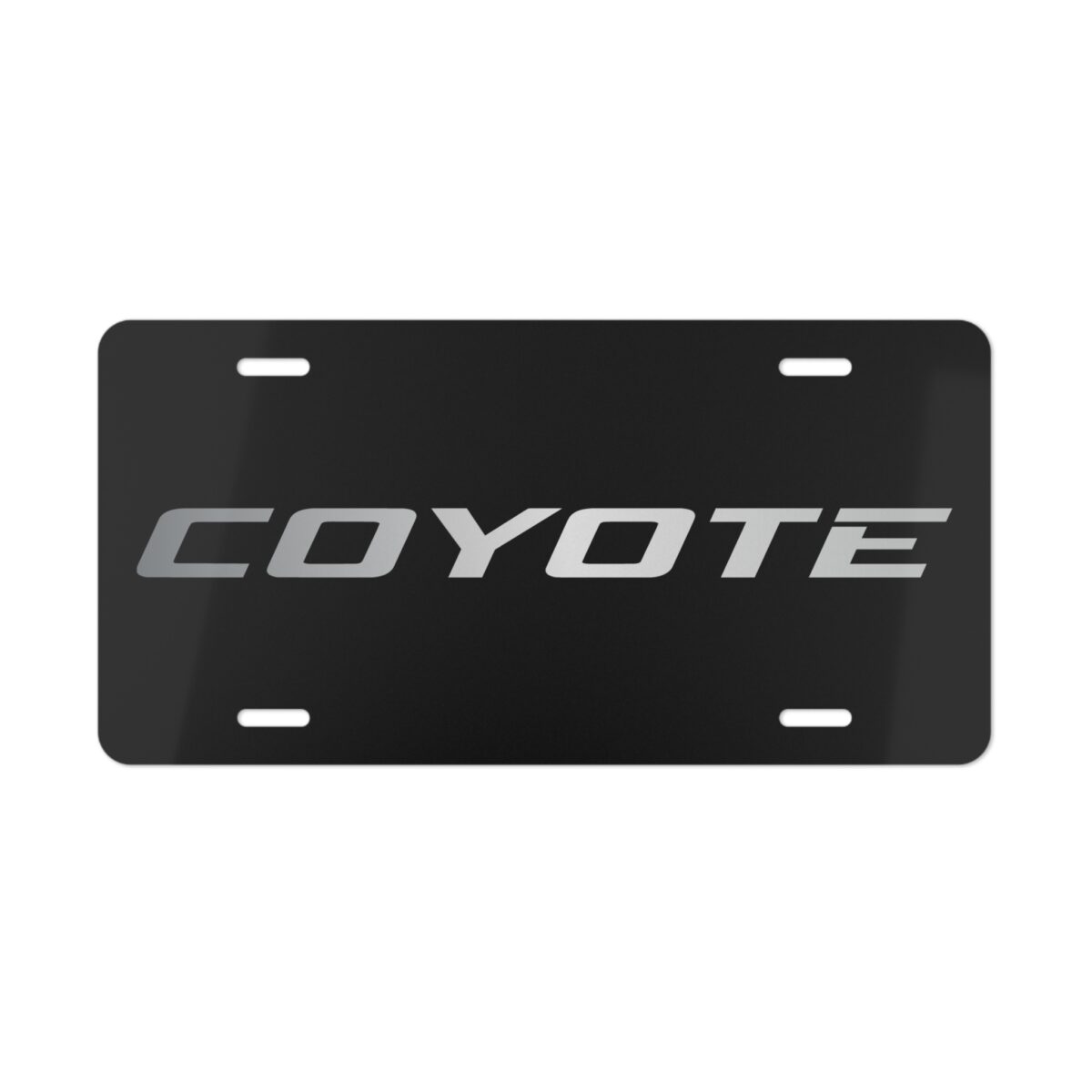 Ford Coyote Silver License Plate