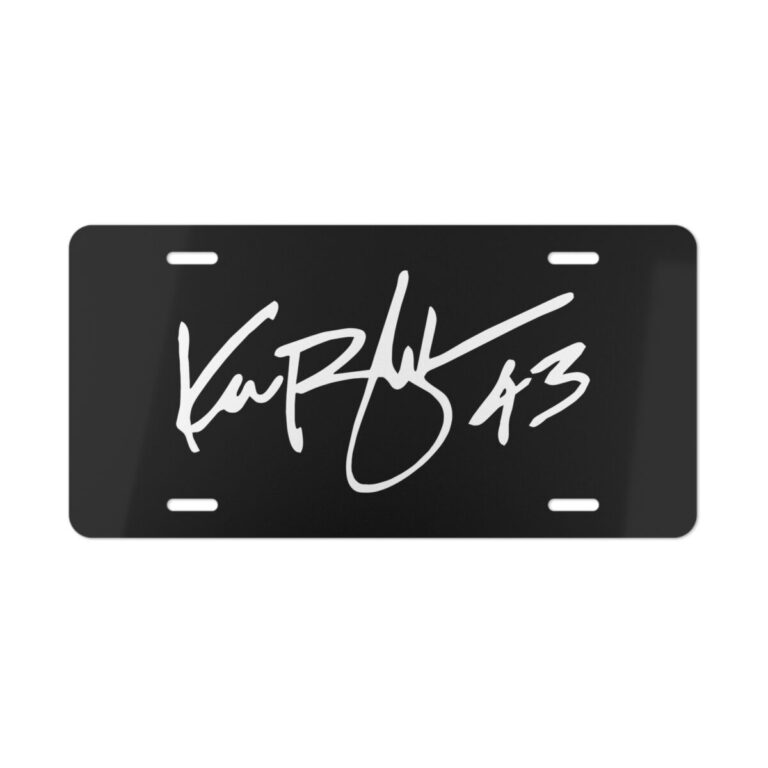 Ken Block Signature License Plate