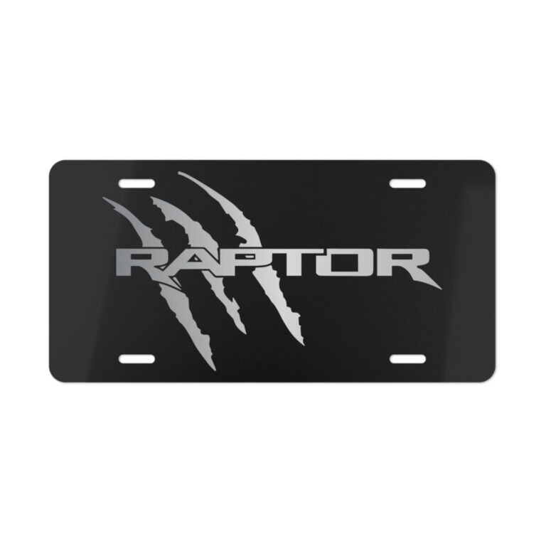 Ford Raptor Claw Mark License Plate