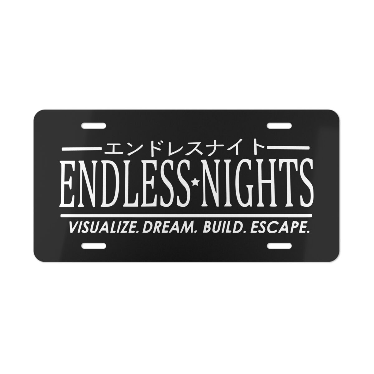Endless Nights License Plate