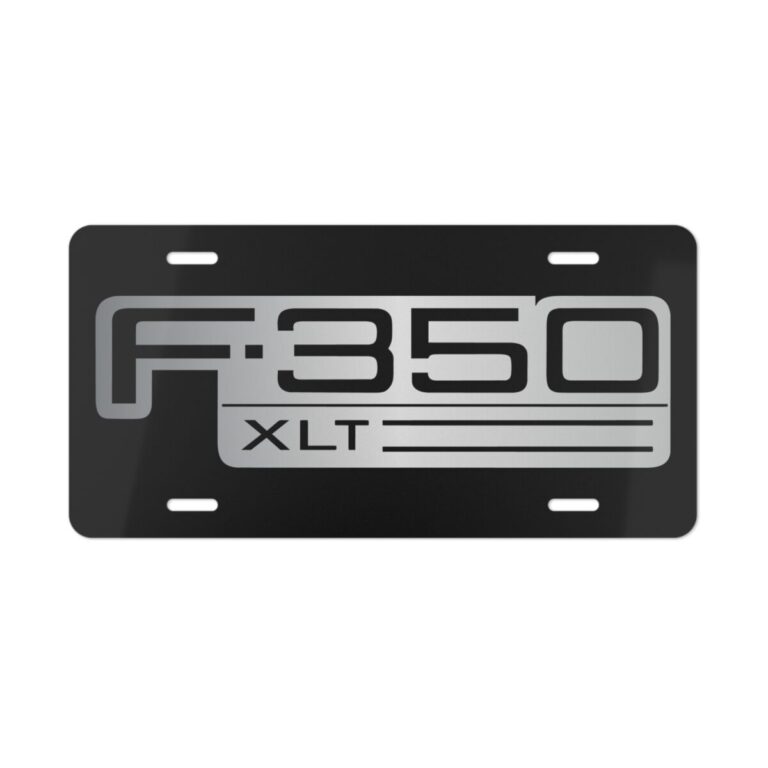 Ford F-350 XLT License Plate