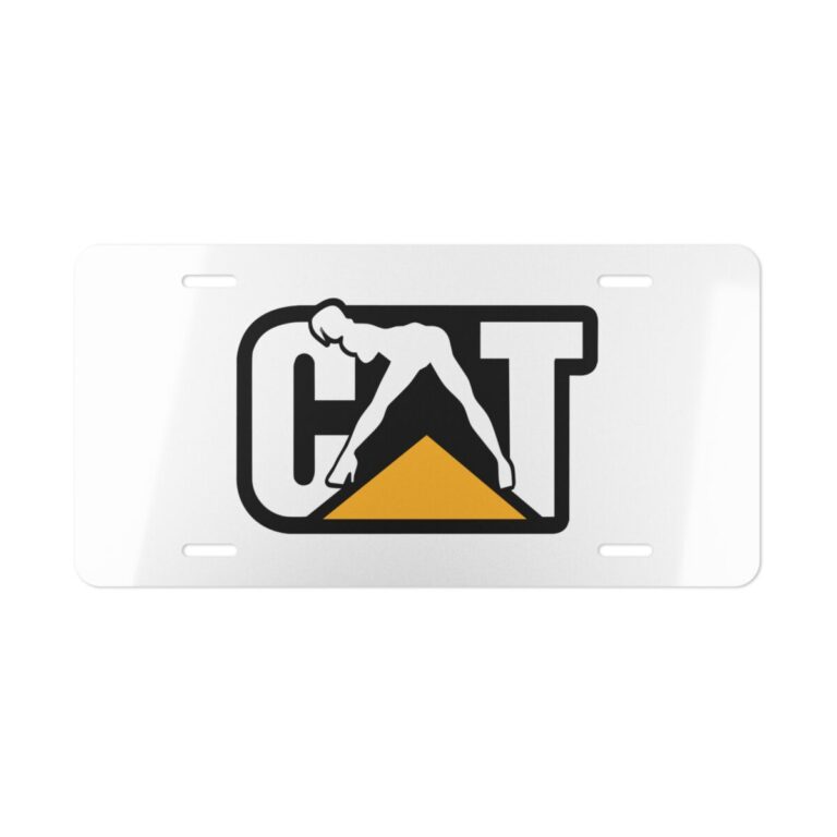 Caterpillar CAT Sexy Girl License Plate