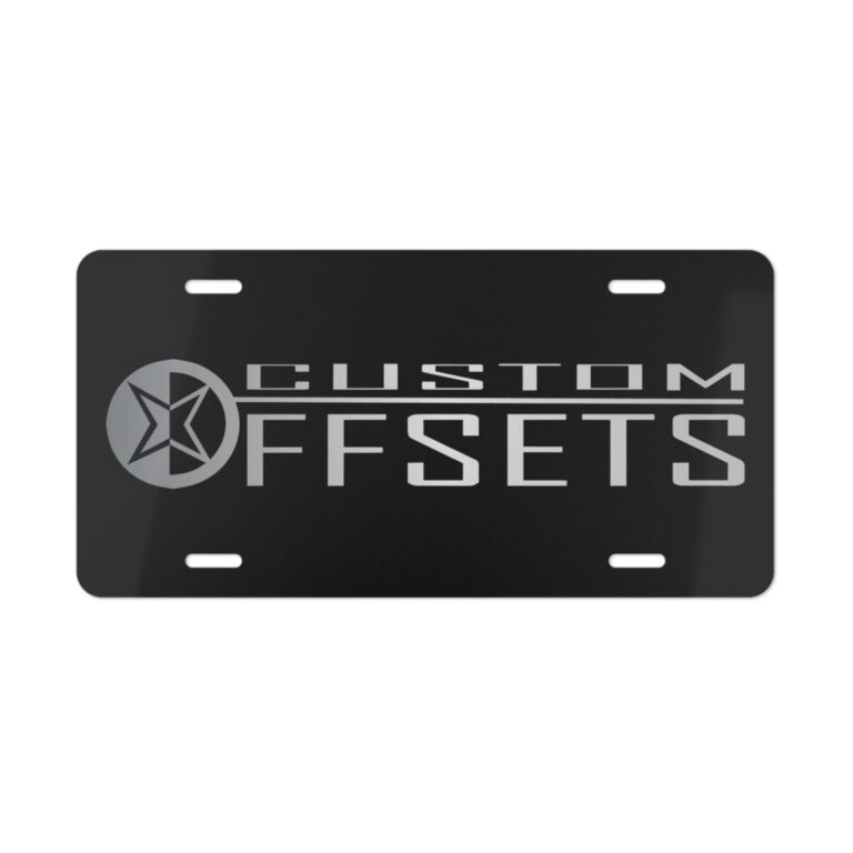 Custom Offsets License Plate