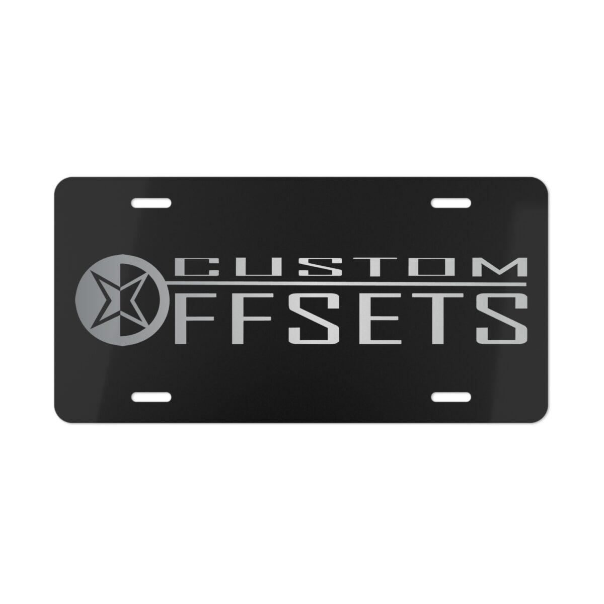 Custom Offsets License Plate