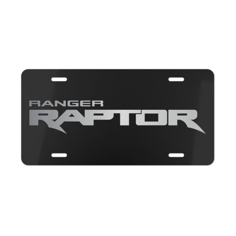 Ford Ranger Raptor License Plate