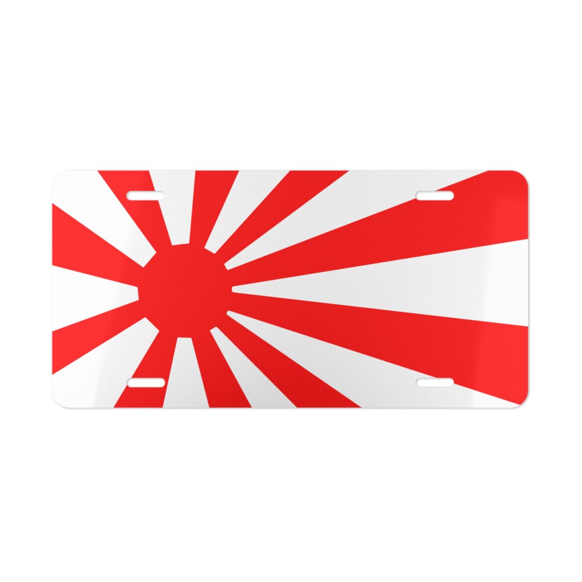 Japanese Rising Sun License Plate