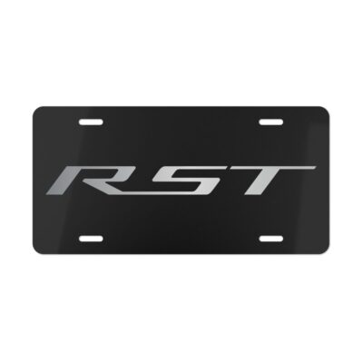 Chevy RST Silver License Plate