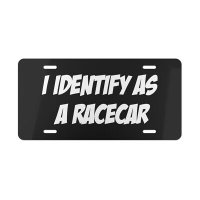 I Identify as a Racecar License Plate