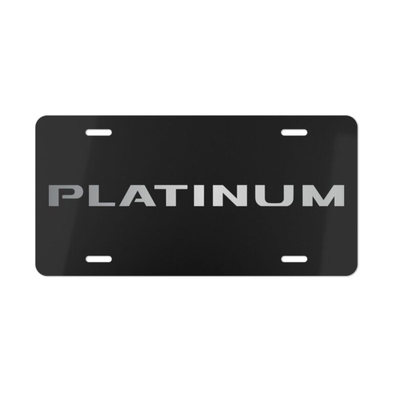 Ford Platinum License Plate
