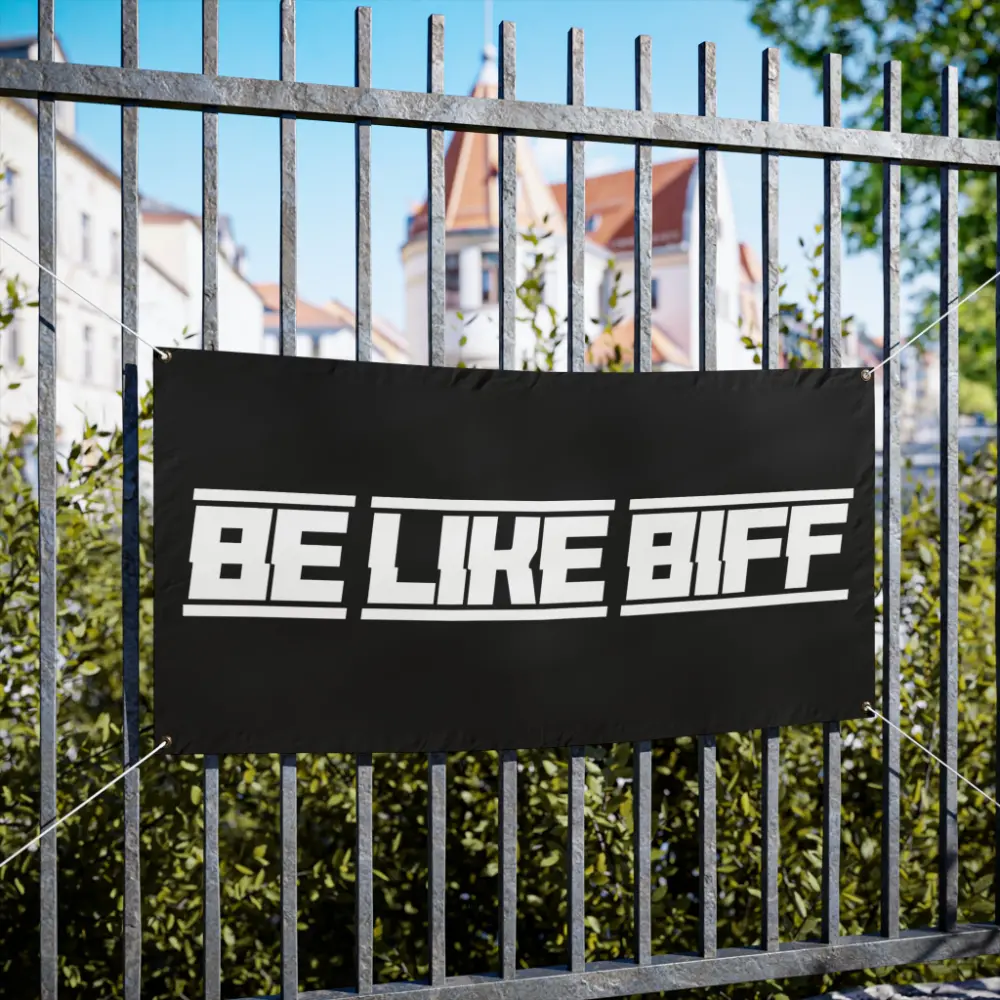 Be Like Biff Greg Biffle Garage Banner