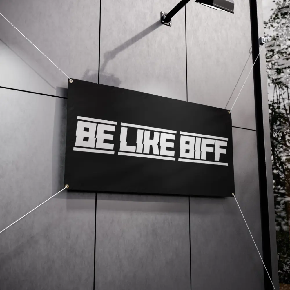 Be Like Biff Greg Biffle Garage Banner