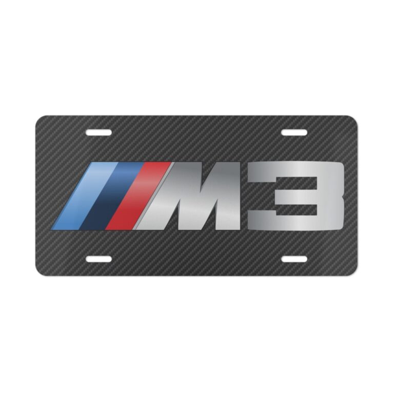BMW M3 Carbon Fiber License Plate