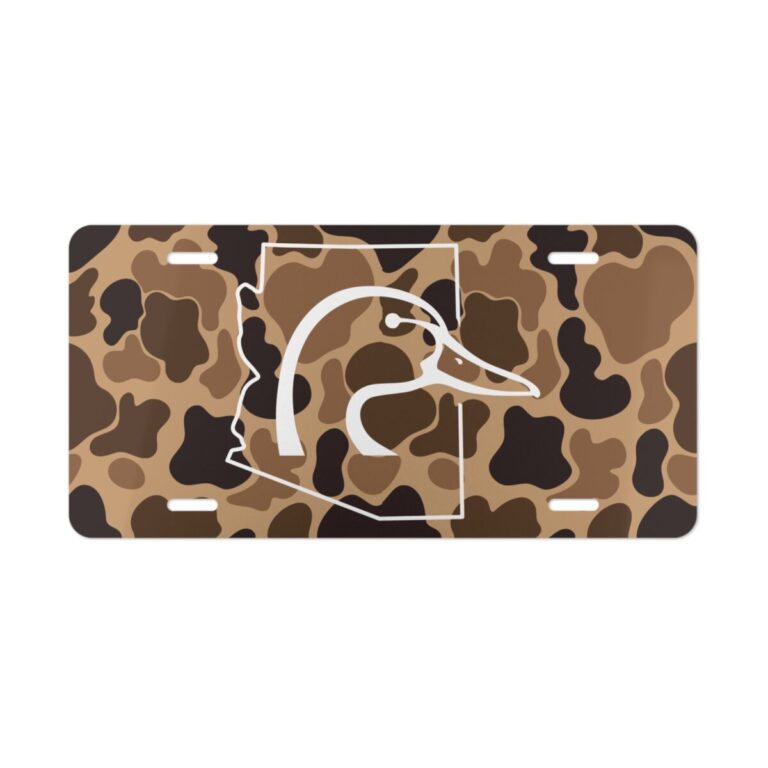 Arizona Ducks Unlimited Camo License Plate