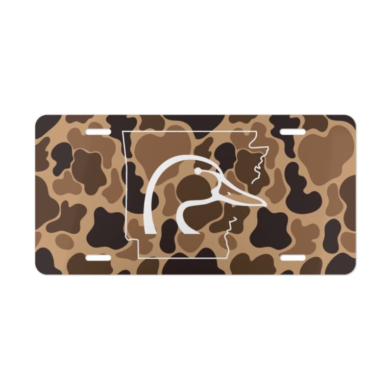 Arkansas Ducks Unlimited Camo License Plate
