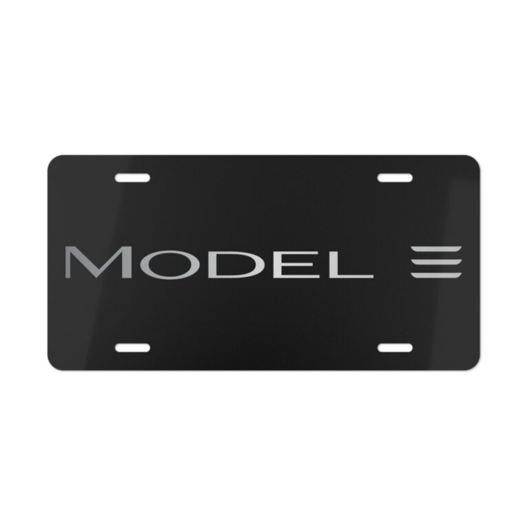 Tesla Model 3 License Plate
