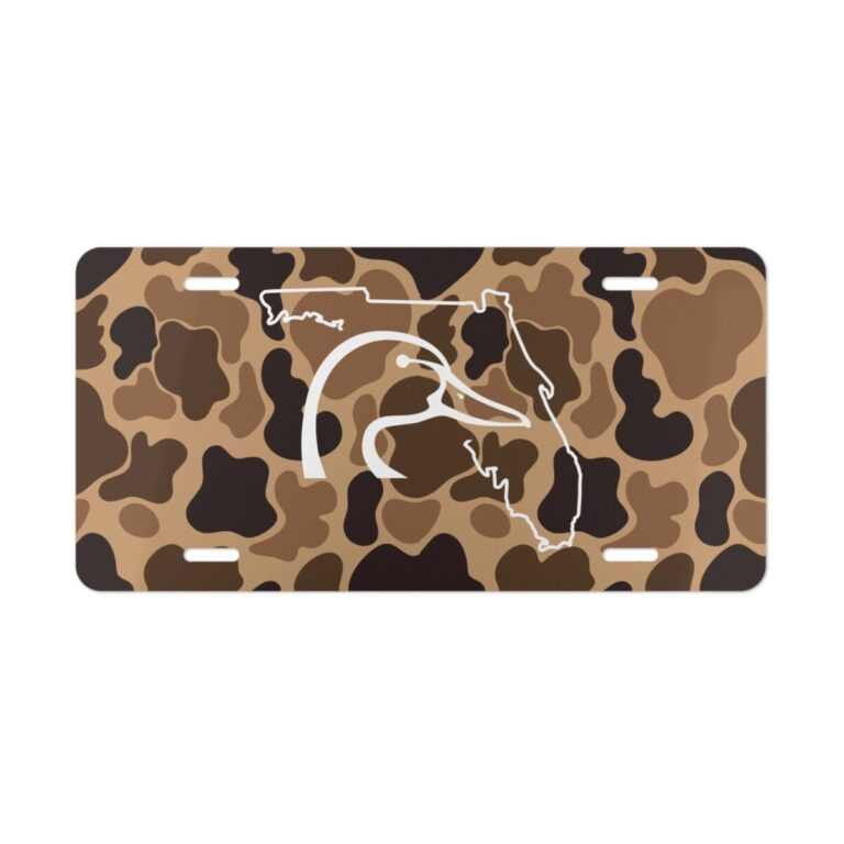 Florida Ducks Unlimited Camo License Plate