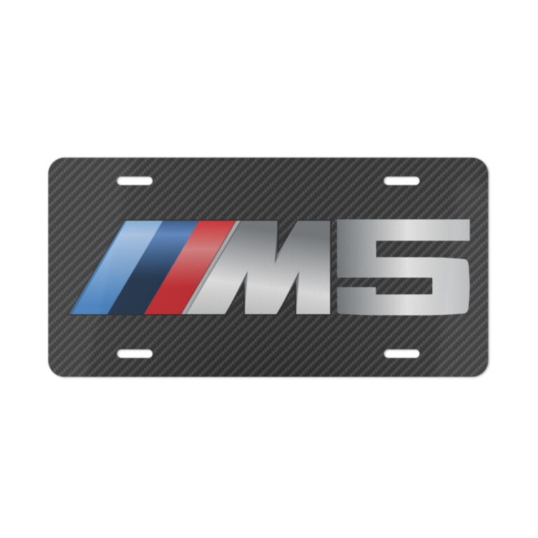 BMW M5 Carbon Fiber License Plate