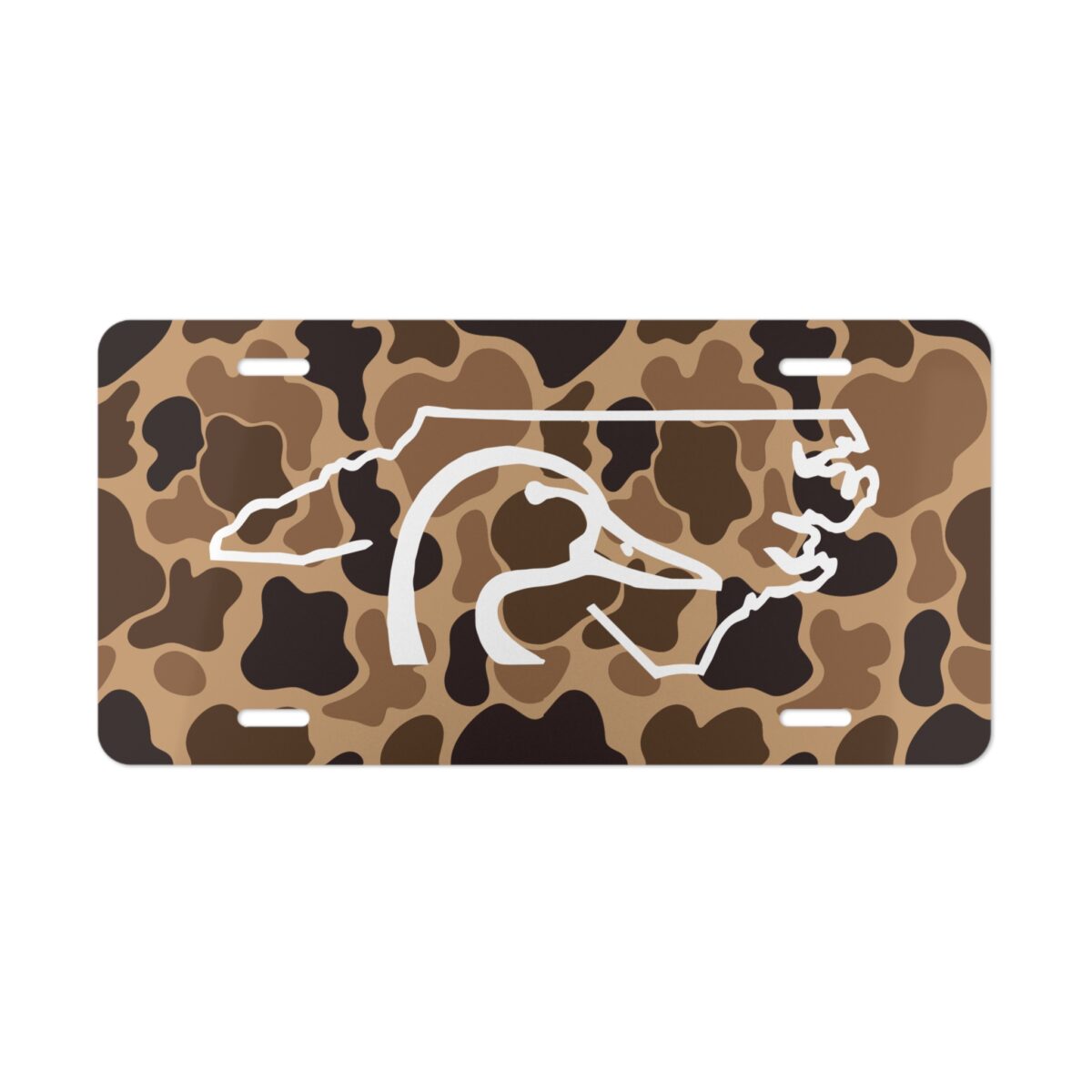 North Carolina Ducks Unlimited Camo License Plate