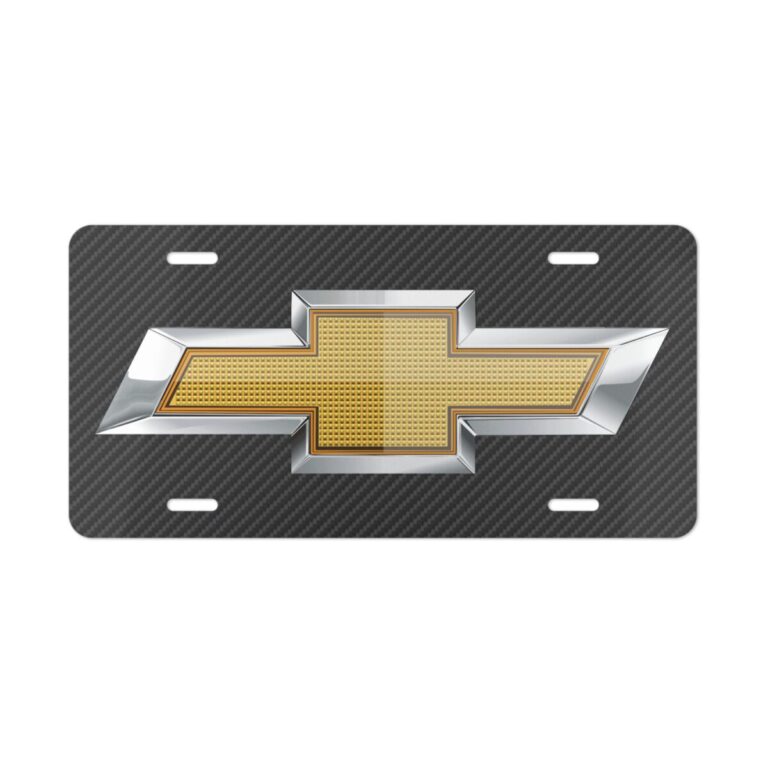 Chevy Carbon Fiber License Plate