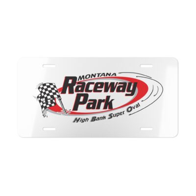 Montana Raceway Park High Bank Super Oval License Plate