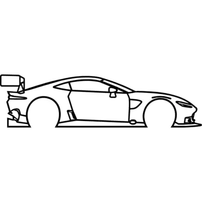 Aston Martin Vantage GT3 Silhouette Decal