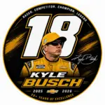 Kyle Busch 20+ Years of Excellence Memorial Decal