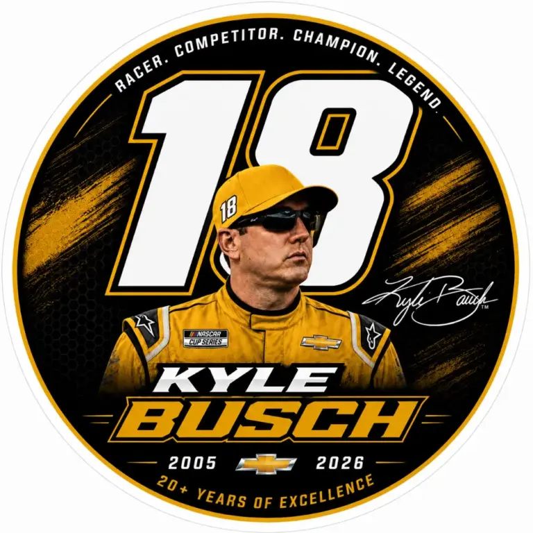 Kyle Busch 20+ Years of Excellence Memorial Decal